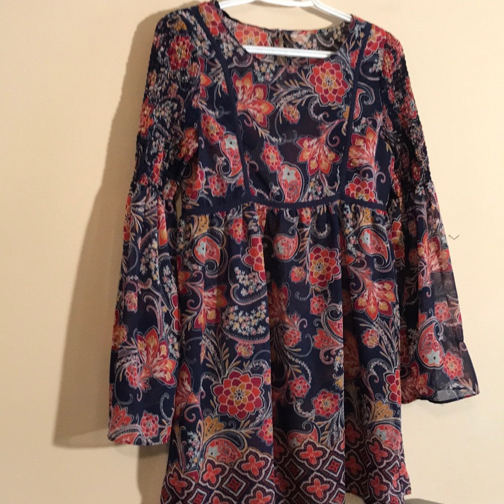 Red Camel Smock Blouse